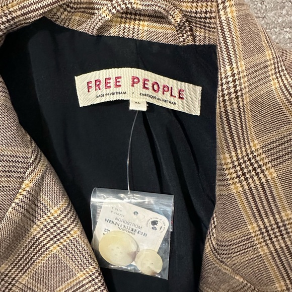 Free People Blazer Size XL New with Tags - Picture 3 of 4